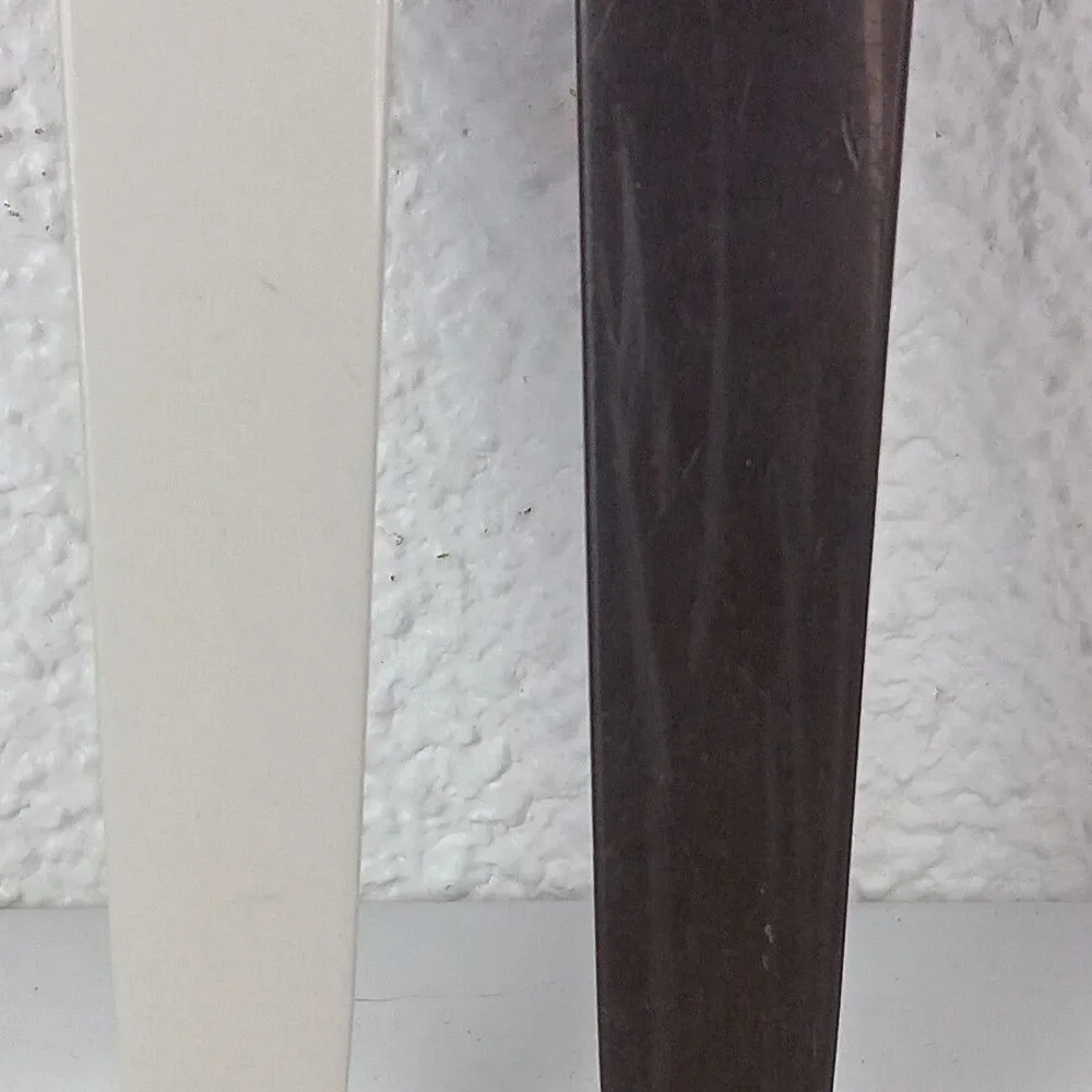 VTG Fuller Brush Company Cream Plastic Letter Opener w/ Sales Man & Sales Woman